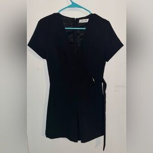 DO+BE Black Short-Sleeve Romper